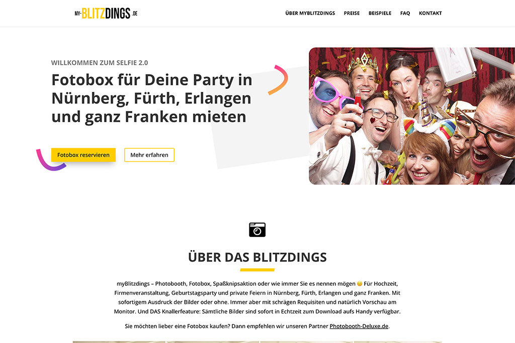 Webseite mit Wordpress my-blitzdings.de