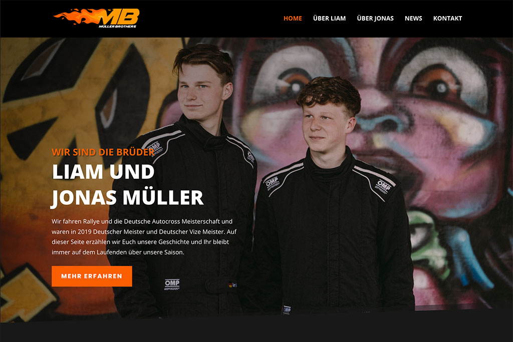Webdesign Ingolstadt: Webseite mit Wordpress muellerbrothers.de