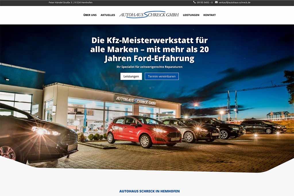 Webdesigner Ingolstadt: Wordpress-Seite für Autohaus Schreck